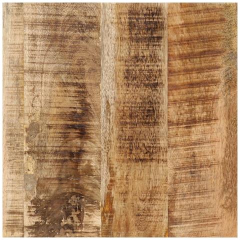 Toeletta 105x35x75cm Legno Massello Mango Grezzo E Ferro - Foto 8