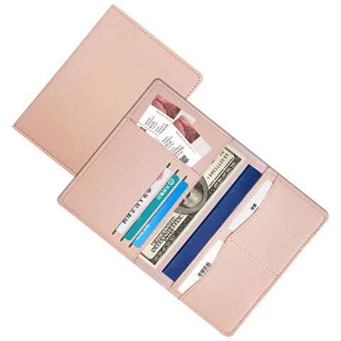 Porta Passaporto Elegante E Pratico In Pelle Pu - Rosa Pink - Foto 3