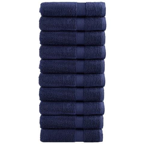 Asciugamani per Sauna SOLUND 2pz Blu Navy 50x100 cm 600gsm - Foto 1