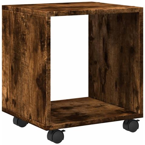 Mobiletto Con Ruote Rovere Fumo 37x33x42,5 Cm In Truciolato - Foto 2