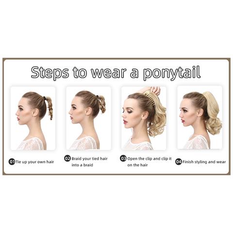 Extension Per Capelli Con Coda Di Cavallo A Clip - Foto 3