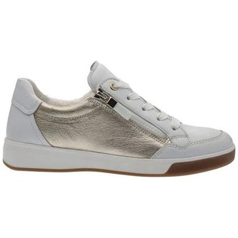 Rom Sport Shoe Sneakers Pelle Scarpe Donna Bianco Eu 37, 12-34423-04 - Foto 2