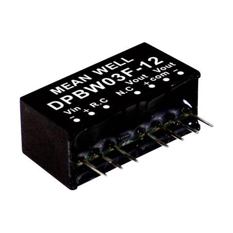 Alimentatore Convertitore Tensione DC /DC DPBW03F-05 9-36 V: + /- 5 V 300 mA 3 W - Foto 1