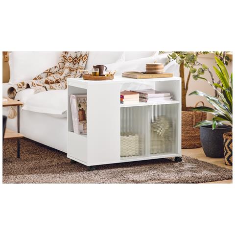 Sobuy Tavolino Con Ruote 75x35x61cm Fbt142-w - Foto 7