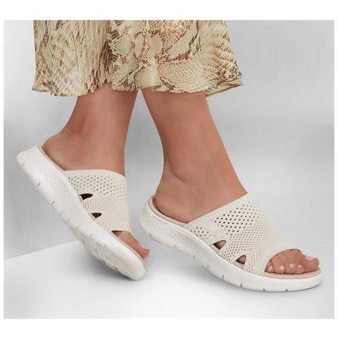 Go Walk Flex Sandal 141425-nat, Donne, Bianca, 39 - Foto 6