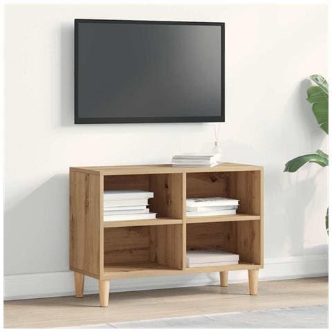 Mobile TV Rovere Artigianale 69.5x30x50 cm Legno ingegnerizzato - Foto 2