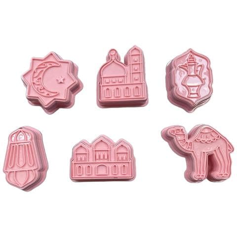 Set Di Formine Per Biscotti, Rosa, 6 Pezzi - Foto 1