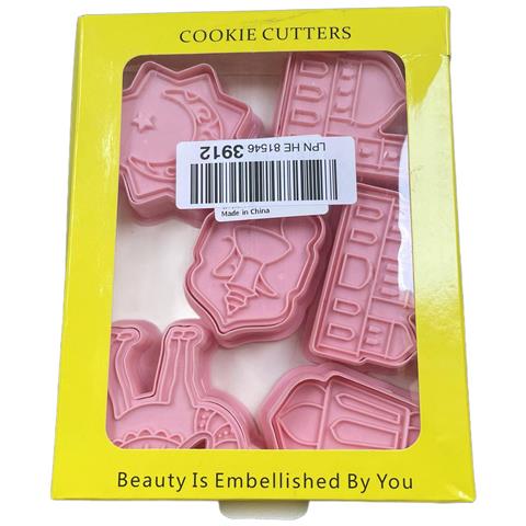 Set Di Formine Per Biscotti, Rosa, 6 Pezzi - Foto 3