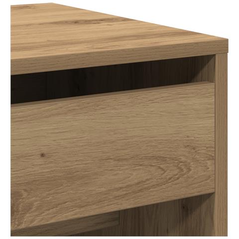 Toeletta con Specchio in Legno Ingegnerizzato Rovere Artigianale - Foto 9