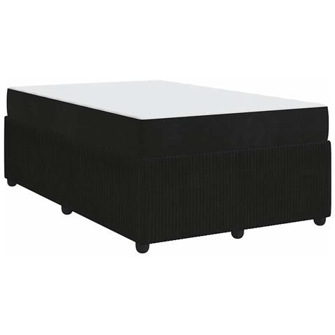 Struttura letto con materasso Nero 120 x 190 cm Velluto - Foto 1