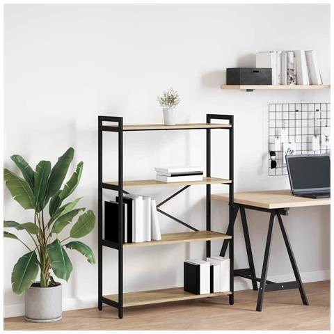 Libreria rovere sonoma 80 x 30 x 118 cm Legno multistrato - Foto 2