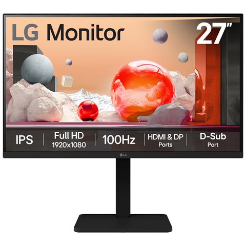 Monitor 27" IPS Flat 27BA450-B.AEKQ Full HD Tempo di risposta 5 ms - Foto 1