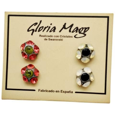 Confezione Da 10µ Orecchini Assortiti In Argento E Cristallo Sw Hyanc - Foto 1