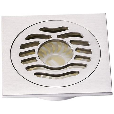 Scarico A Pavimento A Levitazione Magnetica - Nichel Spazzolato Dual-use + Fila Dritta Nera, Costruzione In Rame - Foto 2