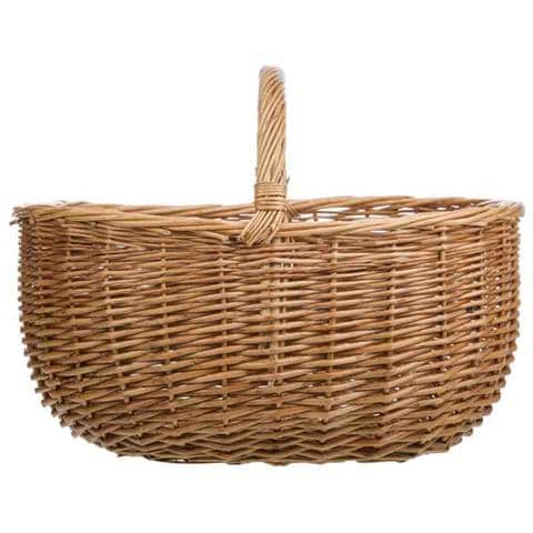 Cesto Vimini Marrone 43x33x20/32h Cm - Foto 2