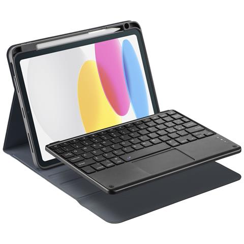 Keymag Case Custodia con tastiera wireless per iPad 11" con layout italiano QWERTY, attacco magnetico, supporto regolabile. Protezione a 360° e slot porta penna integrato. - Foto 1