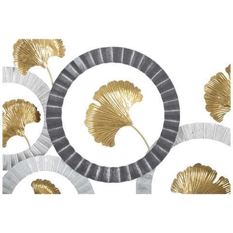 Decorazione In Metallo 3d Cerchi 6-multicolore-metallo-126x5x58 Cm - Foto 2