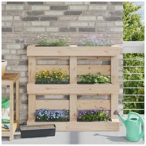 Fioriere per Euro pallet 24 pcs Grigio 36 x 13,5 x 9,5 cm - Foto 2