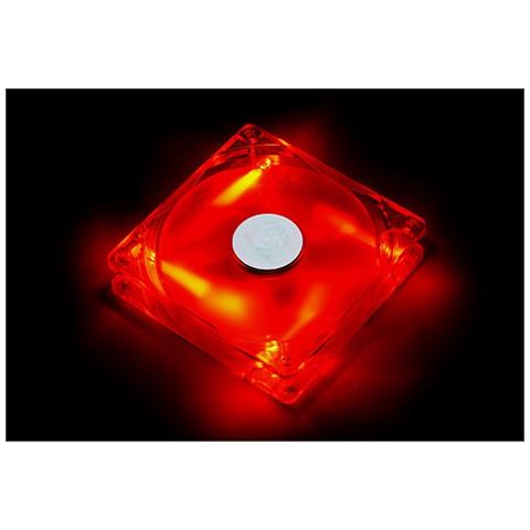 1025 Ventola, 9 Pale, 1200rpm, sleeve bearing, Illuminazione a 4 LED Rossa - Foto 7