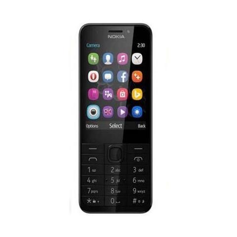 230 Cellulare Dual Sim Display 2.8" +Slot MicroSD Fotocamera 2Mpx Radio FM e Bluetooth Nero / Argento - Europa - Foto 2