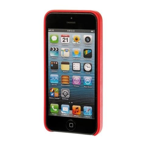 Skin, Cover In Similpelle - Apple Iphone 5 / 5s / Se - Rosso - Foto 1