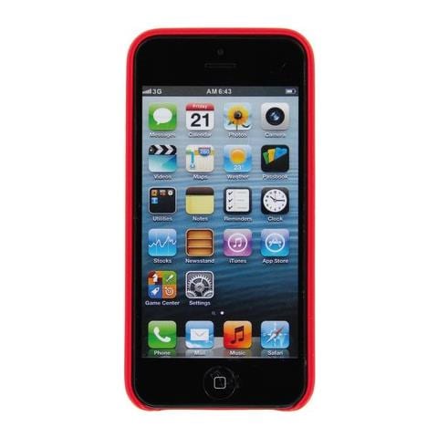 Skin, Cover In Similpelle - Apple Iphone 5 / 5s / Se - Rosso - Foto 3