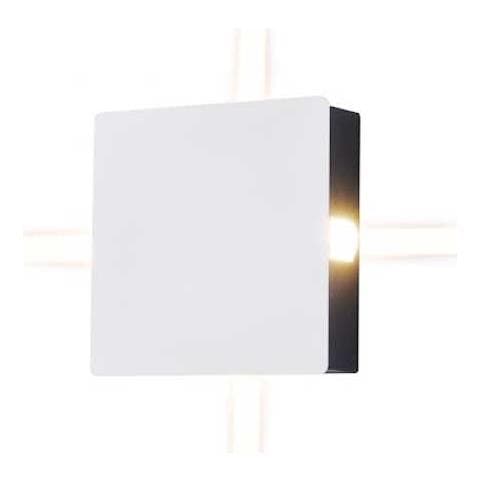 V-tac Vt-704 Lampada Led 4w Da Parete Quadrato Bianco Wall Light Bianco Caldo 3000k Ip65 - Sku 8209 - Foto 1