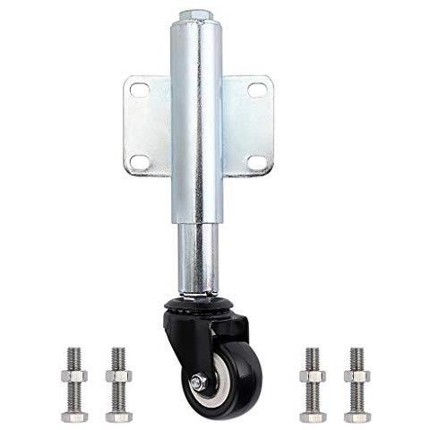 Caricato A Molla Porta Castor Retrattile 6 Centimetri Girevole Porta Caster Wheel Per Giardino In Legno Cancello Cantiere Staccionata Capacit Di Carico 50kg - Foto 1