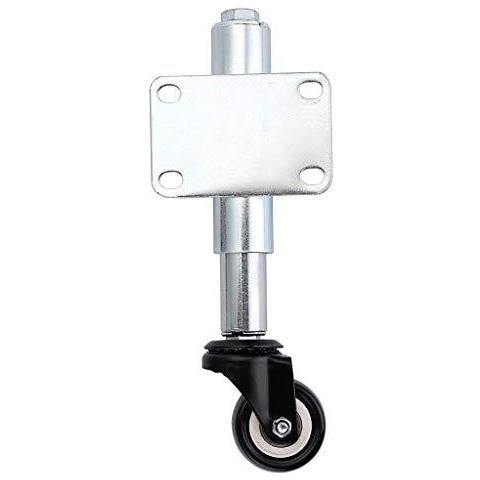 Caricato A Molla Porta Castor Retrattile 6 Centimetri Girevole Porta Caster Wheel Per Giardino In Legno Cancello Cantiere Staccionata Capacit Di Carico 50kg - Foto 2