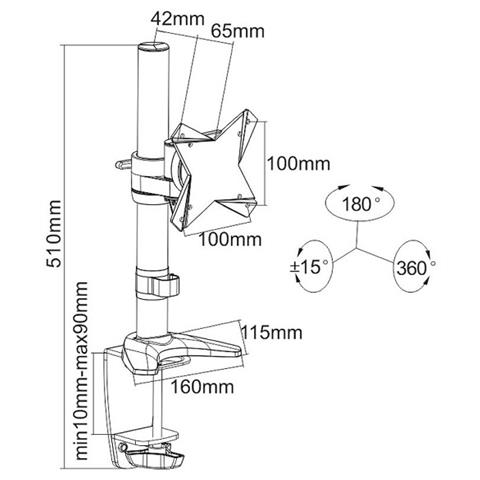 Fpma-d1310silver, 0 - 180° - Foto 1