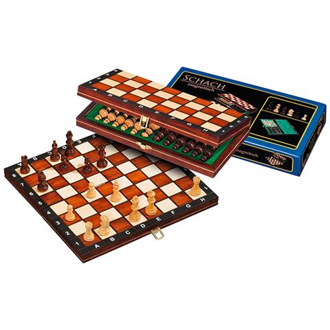 Set Di Scacchi Da Viaggio Magnetico 26,5 X 13,5 Cm - Foto 1