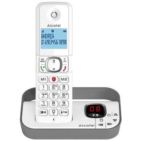F860 Voice Telefono analogico Identificatore di chiamata Grigio, Bianco - Foto 1