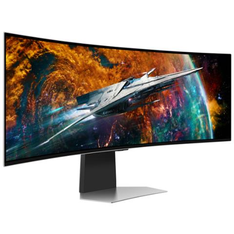Monitor 49" OLED Curvo Gaming Odyssey G9 5120x1440 Dual QHD Tempo di Risposta 0,03 ms Frequenza di Aggiornamento 240 (Hz) - Foto 1