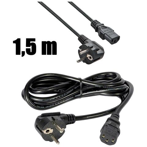 Cavo Di Alimentazione C13 Da Pc Computer Fisso Con Spina Tedesca 1,5m - Foto 1