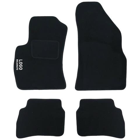 Tappetini Auto Compatibili Per Doblò 1a Serie | Tappeti Sagomati | In Moquette Nera | Logo Ricamato E Battitacco | Accessori Interni - Foto 1