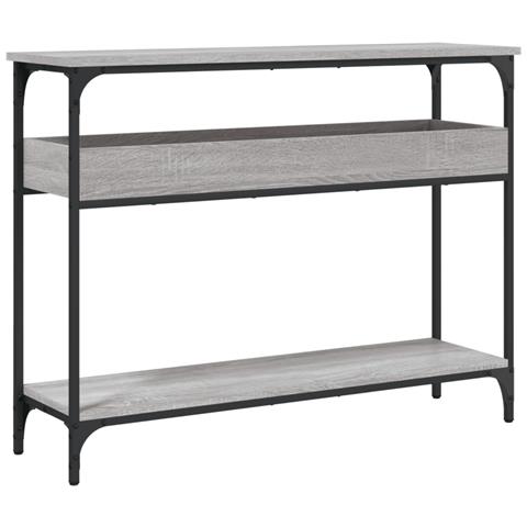 Tavolo Consolle Ripiano Grigio Sonoma 100x29x75cm Multistrato - Foto 2
