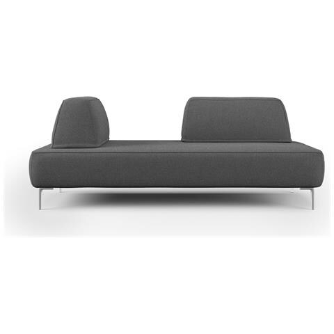 Newton Divano Lineare Con Schienali Movibili T07 Antracite - Foto 2