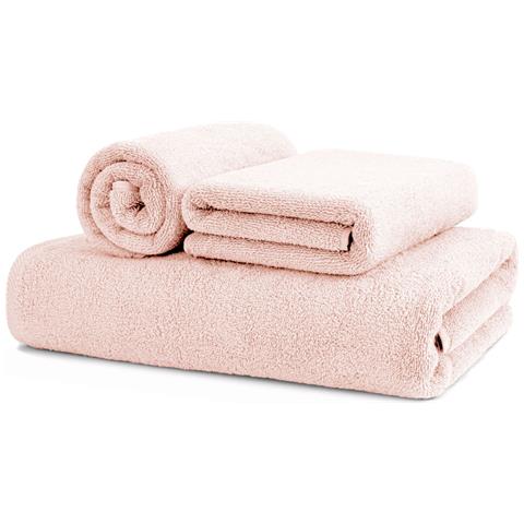 Asciugamani Salvietta Bagno In Morbida Spugna Modello Sophie Colore Rosa Ospite Rosa - Foto 1