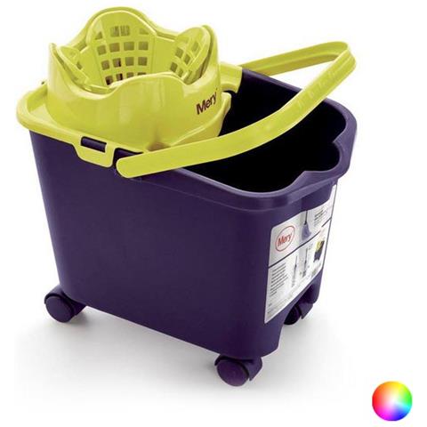 Secchio Per Straccio E Strizzatore Automatico 14 L (38,5 X 39 X 25,5 Cm) Grigio - Foto 1
