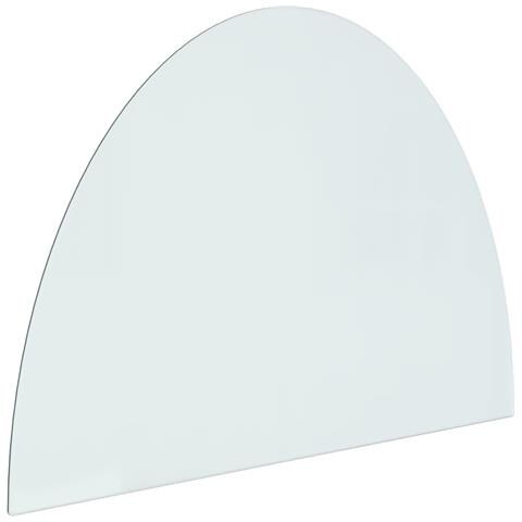 Lastra In Vetro Per Caminetto Semicircolare 800x600 Mm - Foto 2