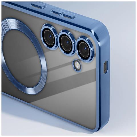Cover Magsafe Per Samsung S24 In Silicone Bordo Cromato - Foto 5