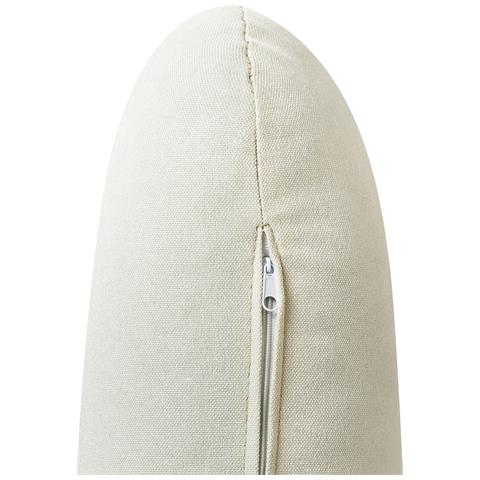 Divano Angolare 3 Posti Simos Tessuto Bianco Sporco Lato Destro - Foto 8