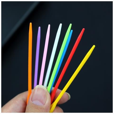 Aghi Smussati In Plastica Con Cruna Grande (confezione Da 50) S - Foto 4