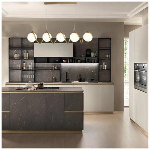 Lampadario A Sospensione Da Soffitto Twist 5 X Sfera In Vetro Bianco G9 Bronzo - Foto 1