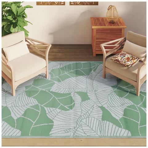 Tappeto Da Esterni Verde 160x230 Cm In Pp - Foto 3