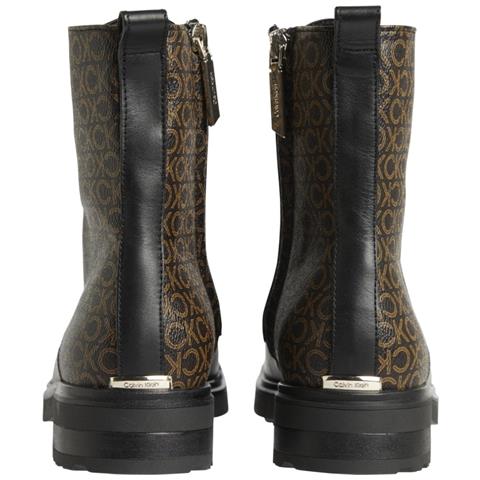 Cleat Biker Boot - Mix Stivaletti Pelle Scarpe Donna Nero Eu 38, Hw0hw01314 0gl - Foto 3