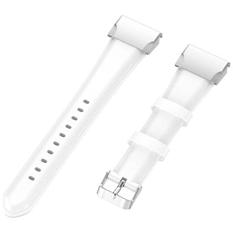 Cinturino Per Orologio In Vera Pelle (fenix6/5/945/marq) White 22 Mm - Foto 4