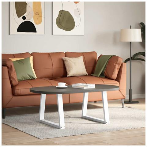 Gambe Per Tavolo Pranzo A V 2pz Naturale 60x(42-43,3)cm Acciaio - Foto 2