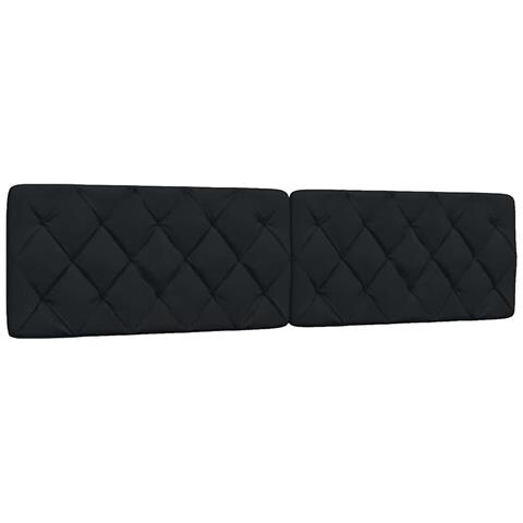 Cuscino Testiera Nero 200 Cm In Tessuto - Foto 1