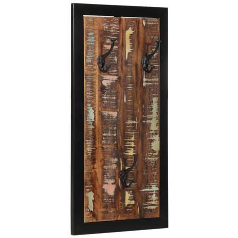 Appendiabiti Multicolore 40x2x80 Cm In Legno Massello Recupero - Foto 1